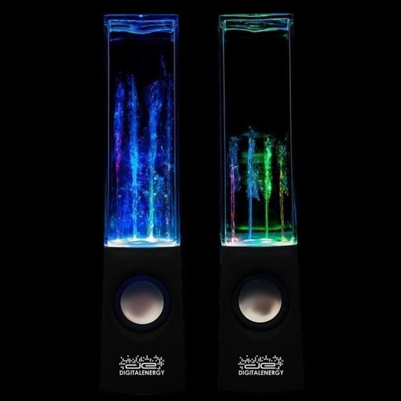 Digital Energy Novelty Desktop Dancing Water Speakers Multicolor 3.5mm Aux EUC - Picture 3 of 3